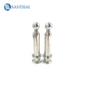 3A DIN SMS Weld,Clamp,Male  Connection Way  Food Grade Stainless Steel Rotary Cleaning Spray Ball with Long type Double Ferrule